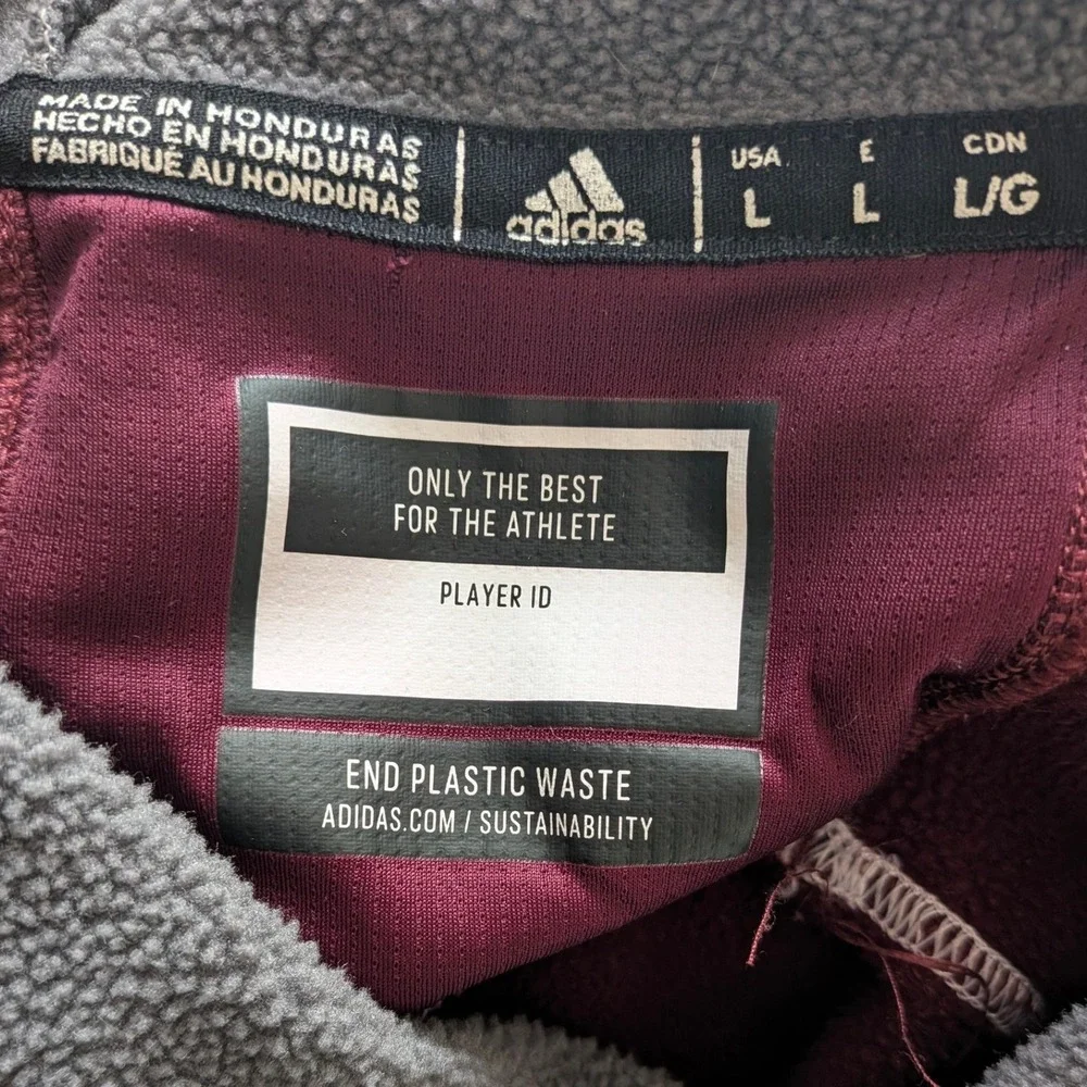 Adidas Texas A&M Aggies Aeroready Hoodie Mens Maroon Grey Size Large